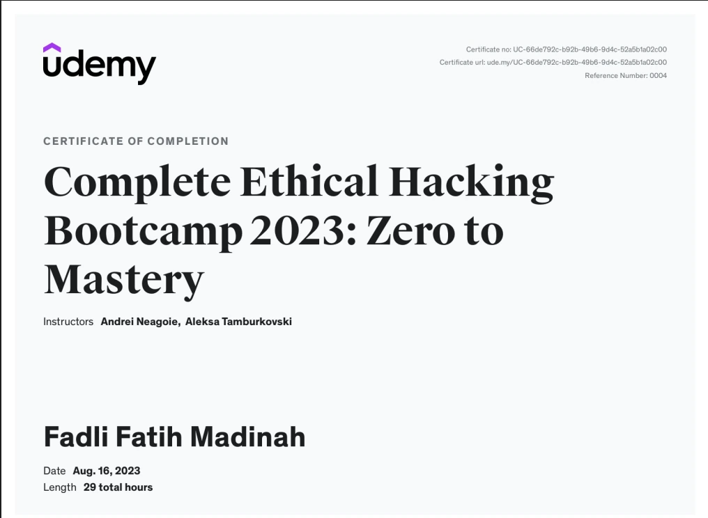 Certified in Ethical Hacking